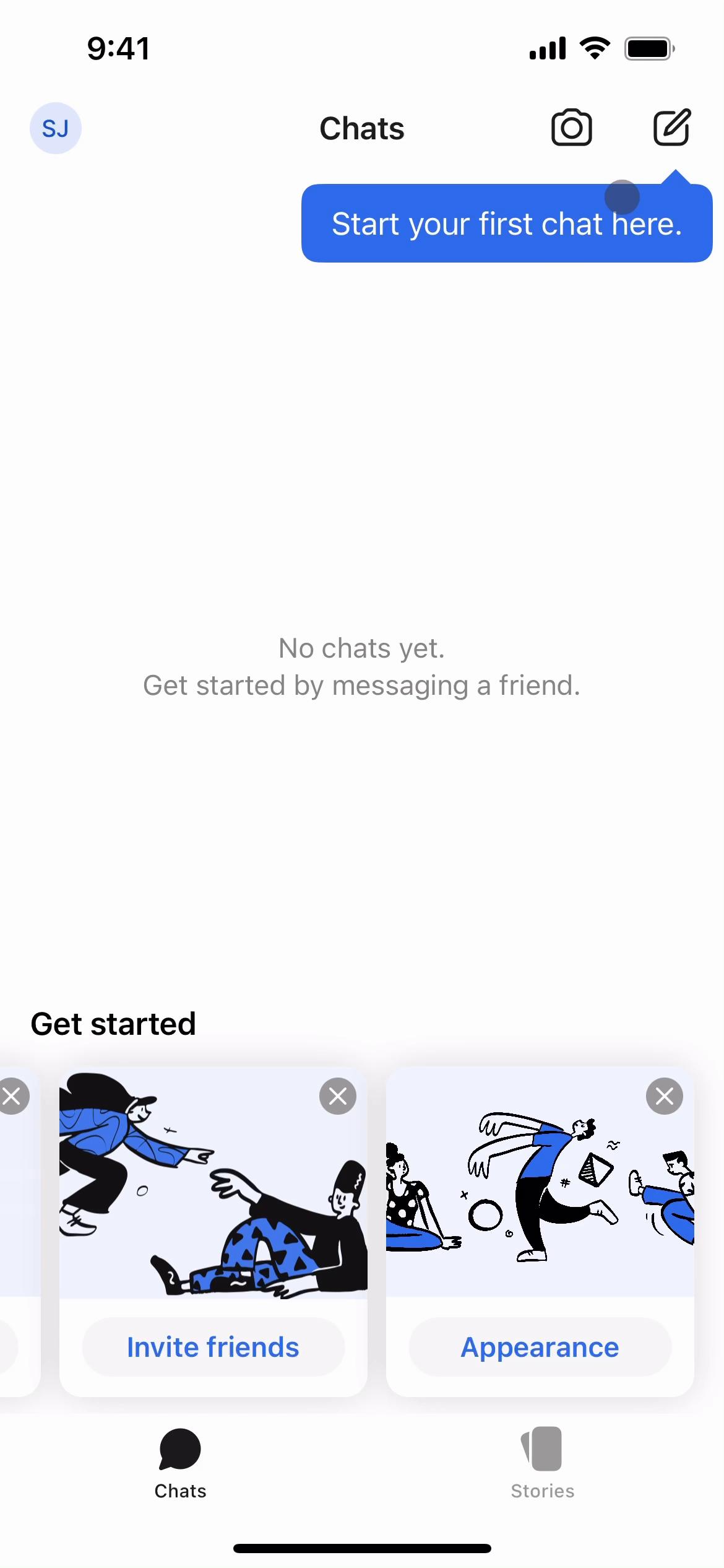 Screenshot of Adding a friend on Signal