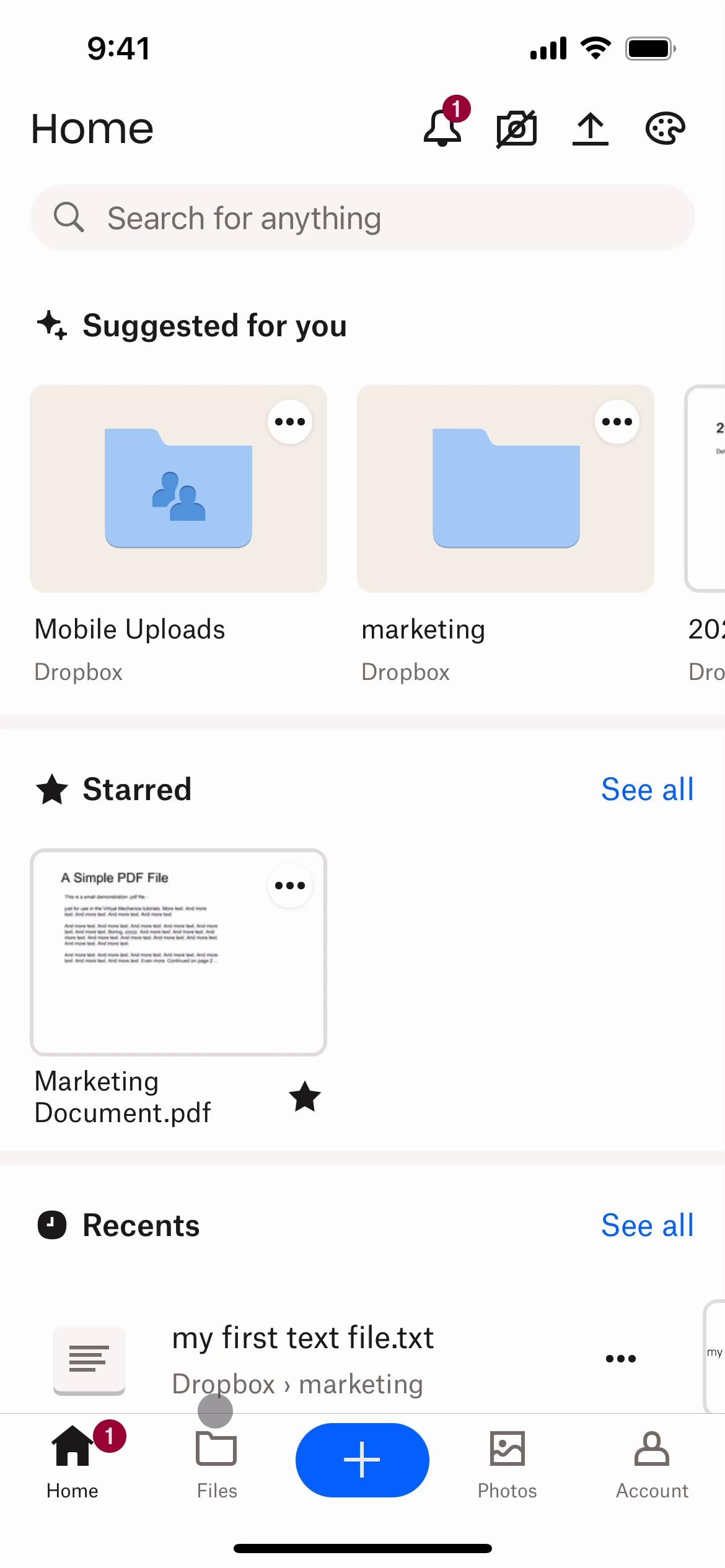 Screenshot of Commenting on Dropbox
