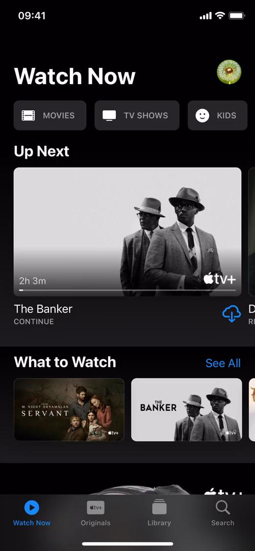 Screenshot of General browsing on Apple TV